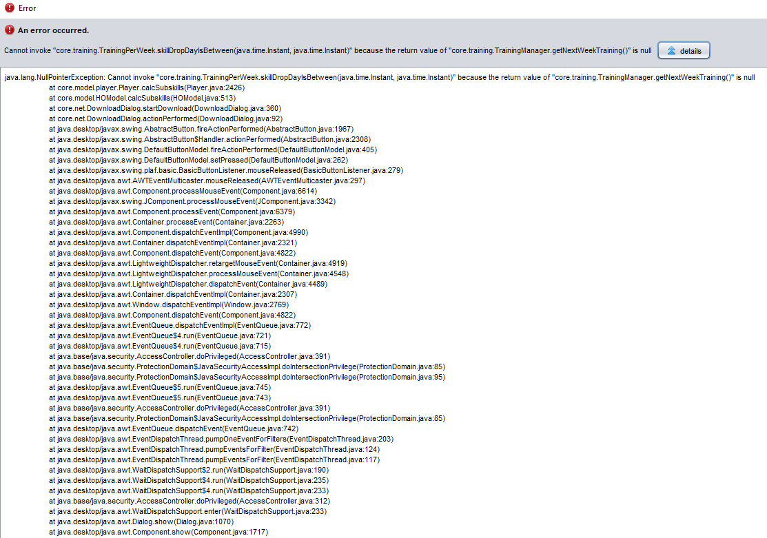[BUG] Java error Training at HRF update · Issue #1082 · ho-dev ...