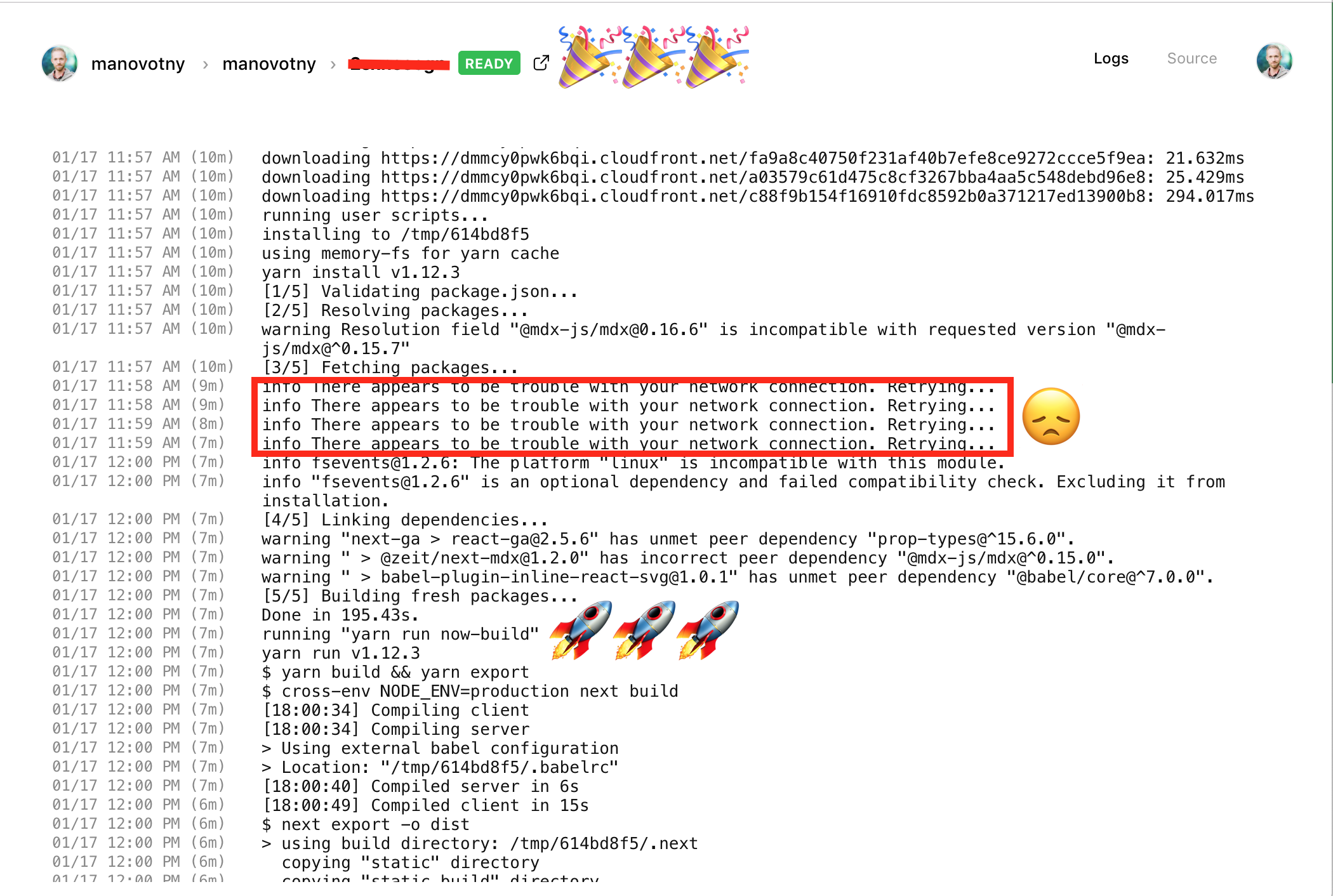 Can't deploy simple next application · Issue #1756 · vercel/vercel · GitHub