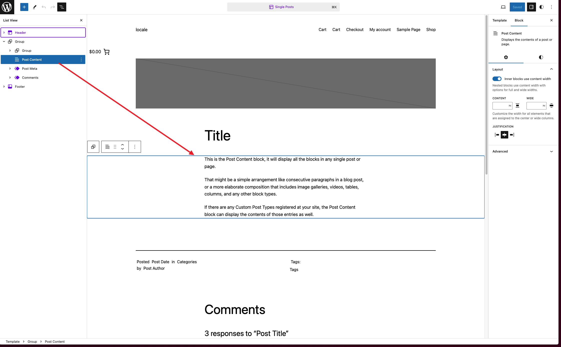 Improve interaction between protected post and block template · Issue ...