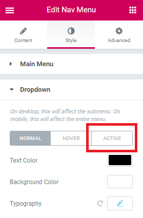 ⛔ 🚀 Feature Request: Add ACTIVE state to the Advanced tab > Background ...