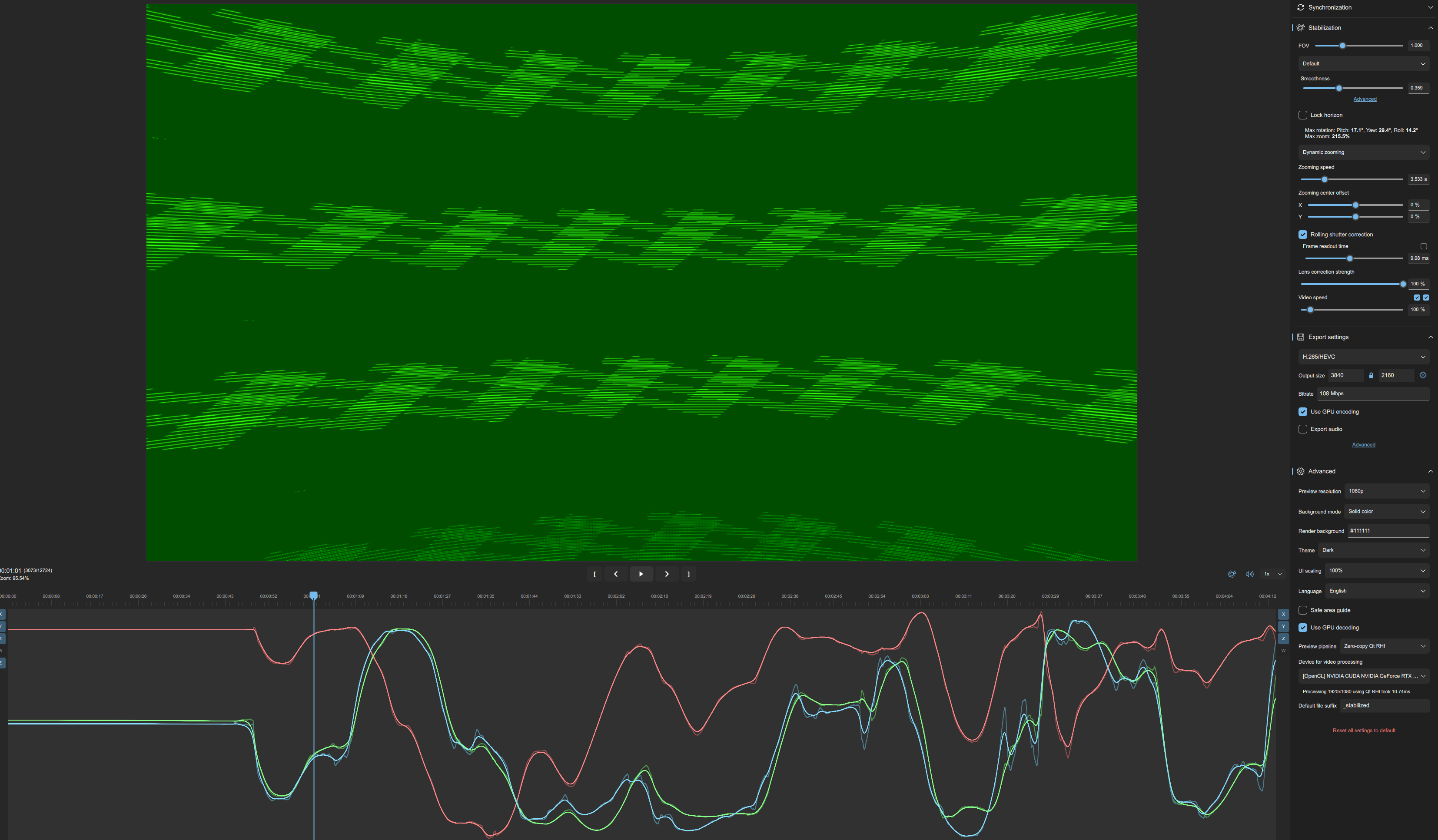 Video Preview turns green during playback · Issue #500 · gyroflow ...
