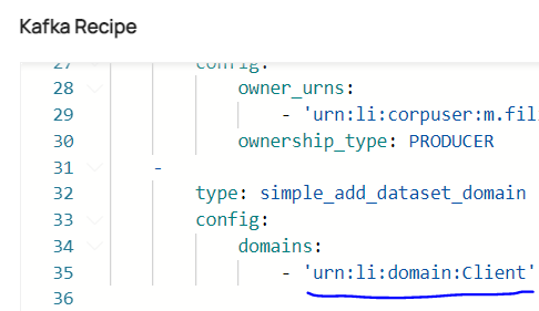 Li Domain Couldn't properly create domain name from ingestion. The new domain is ...