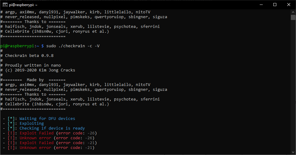 Raspberry Pi Cant properly jailbreak · Issue #868 · checkra1n ...