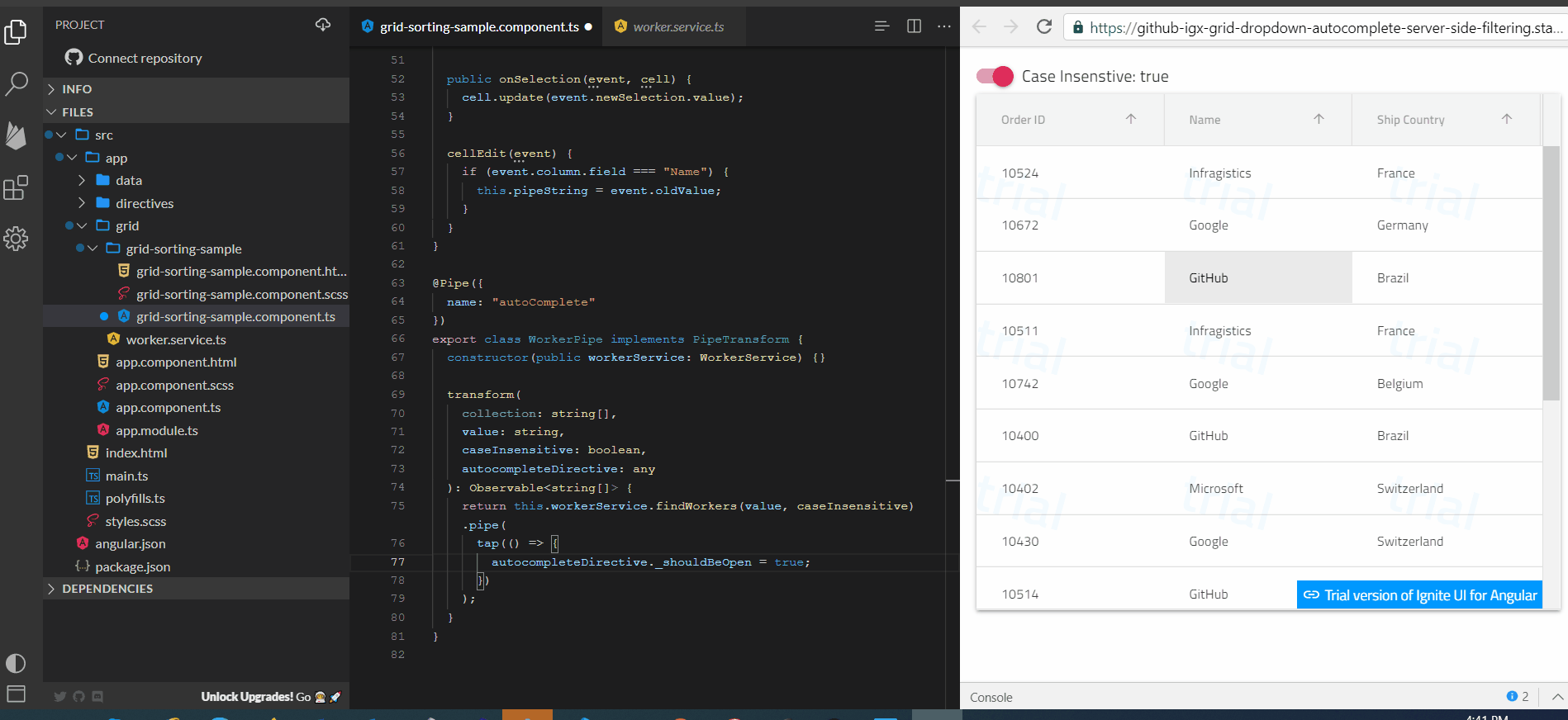 Incorrect toggling of _shouldBeOpen property of the igxAutocomplete ...