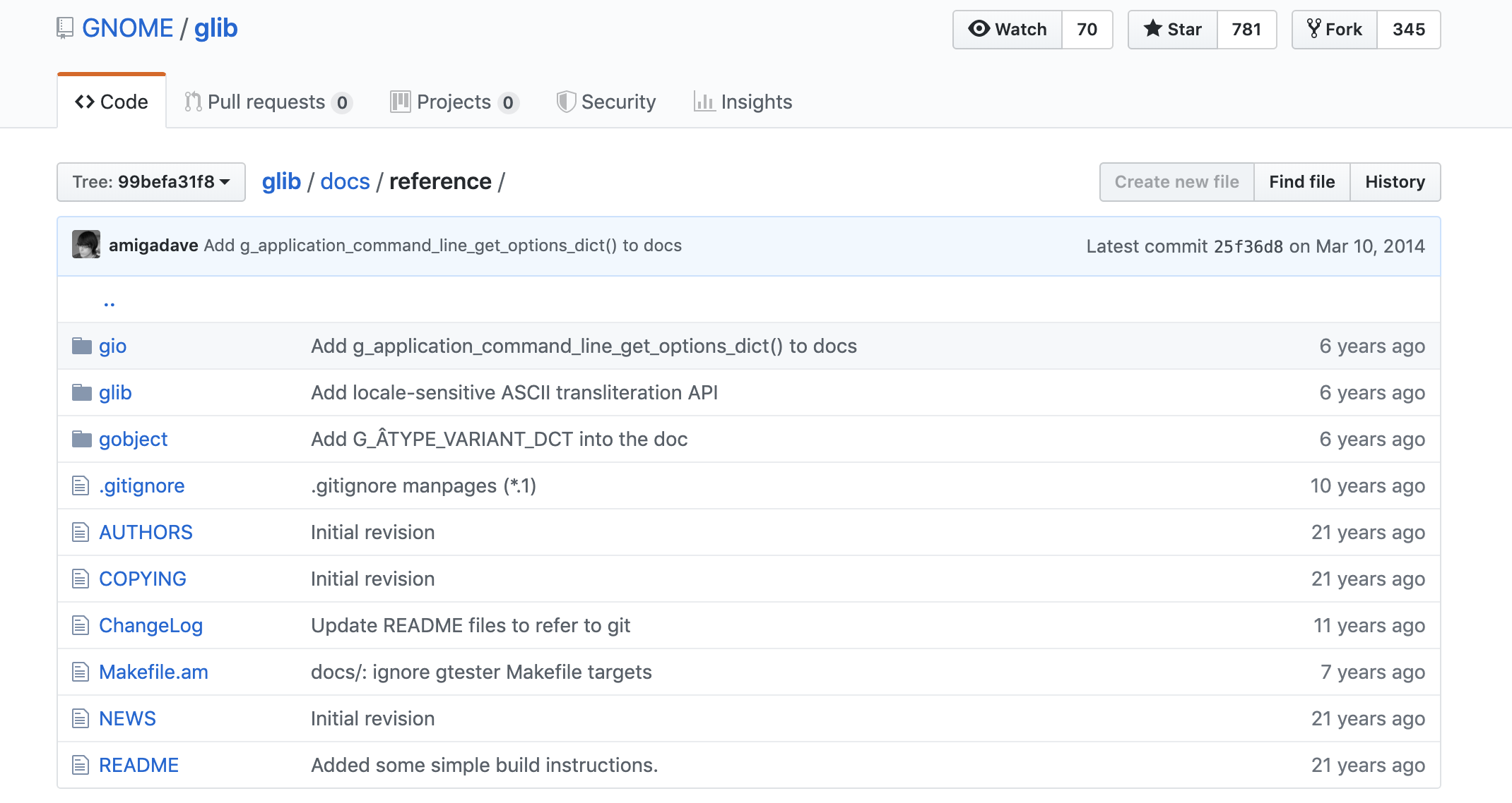 Glib Github reference folder