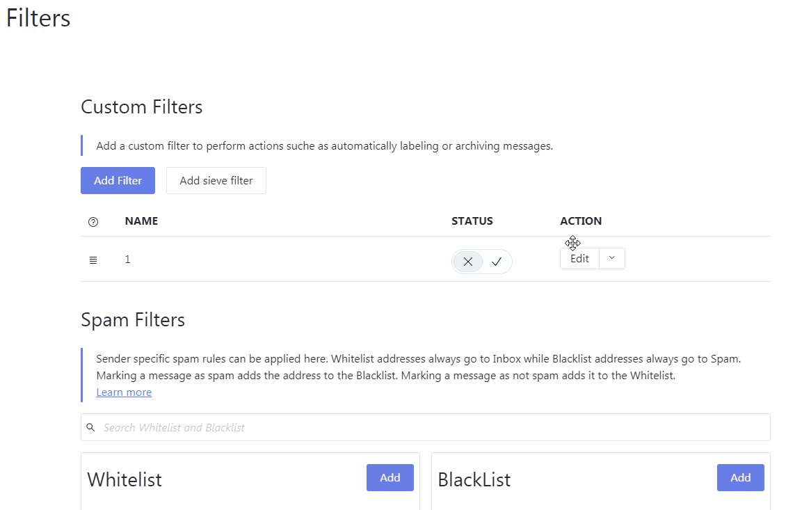 Removing conditions in filters doesn't work · Issue 88 · ProtonMail