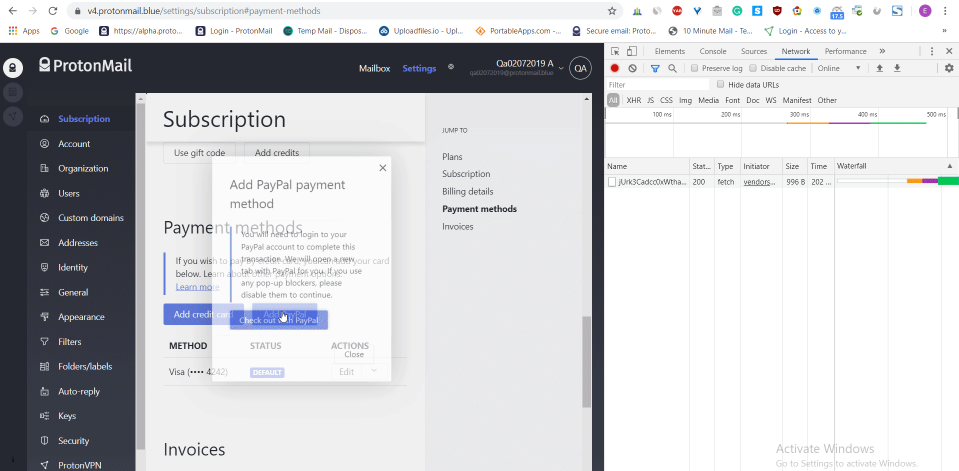 PayPal can't be added as a payment method · Issue #111 · ProtonMail ...