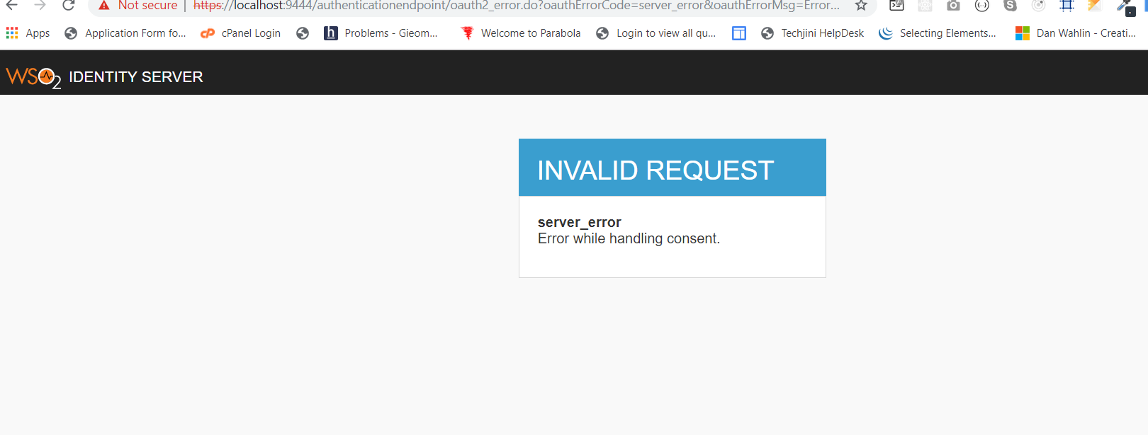 Error open page