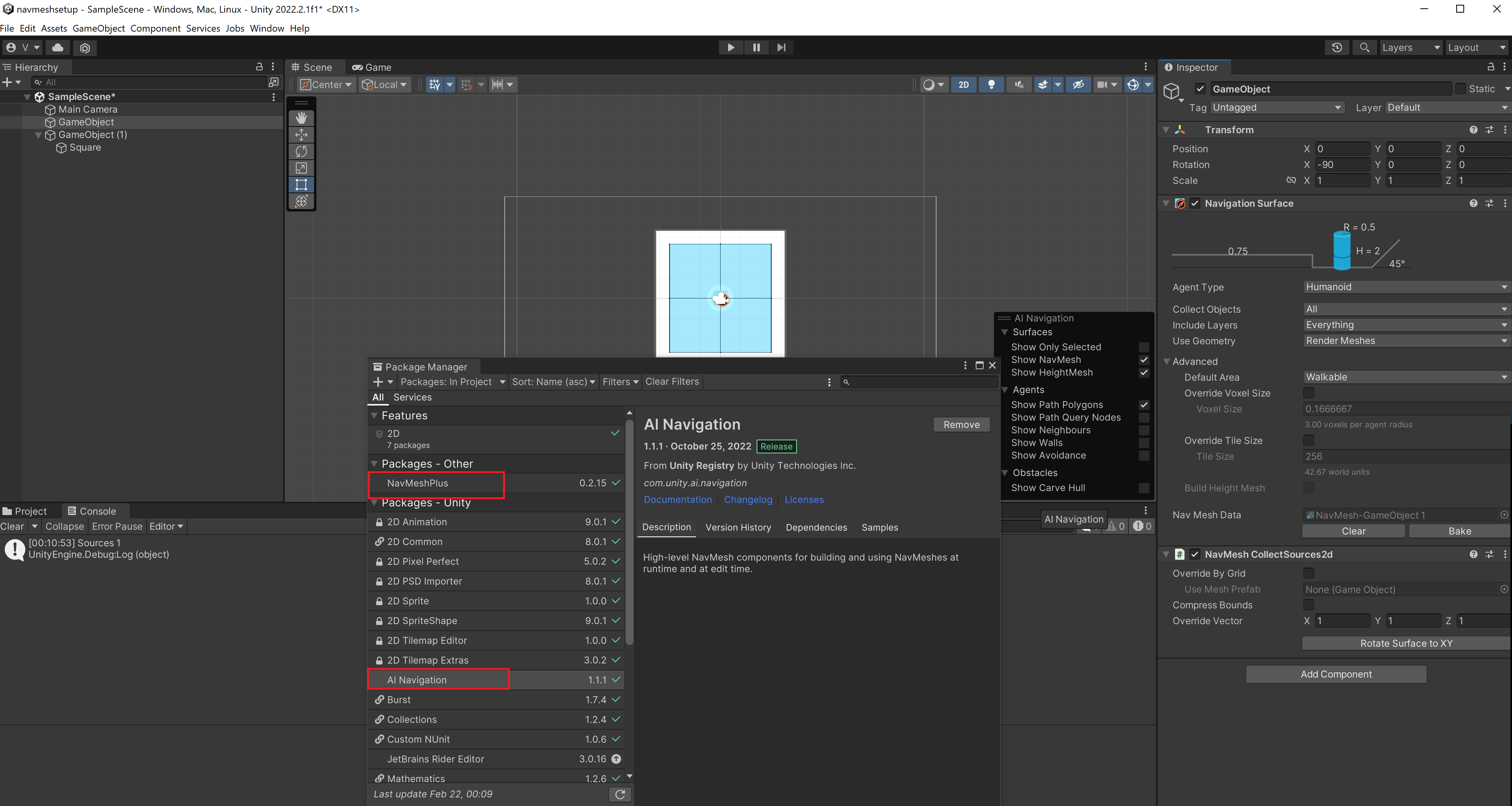 Can't change baking offset size · Issue #125 · h8man/NavMeshPlus · GitHub
