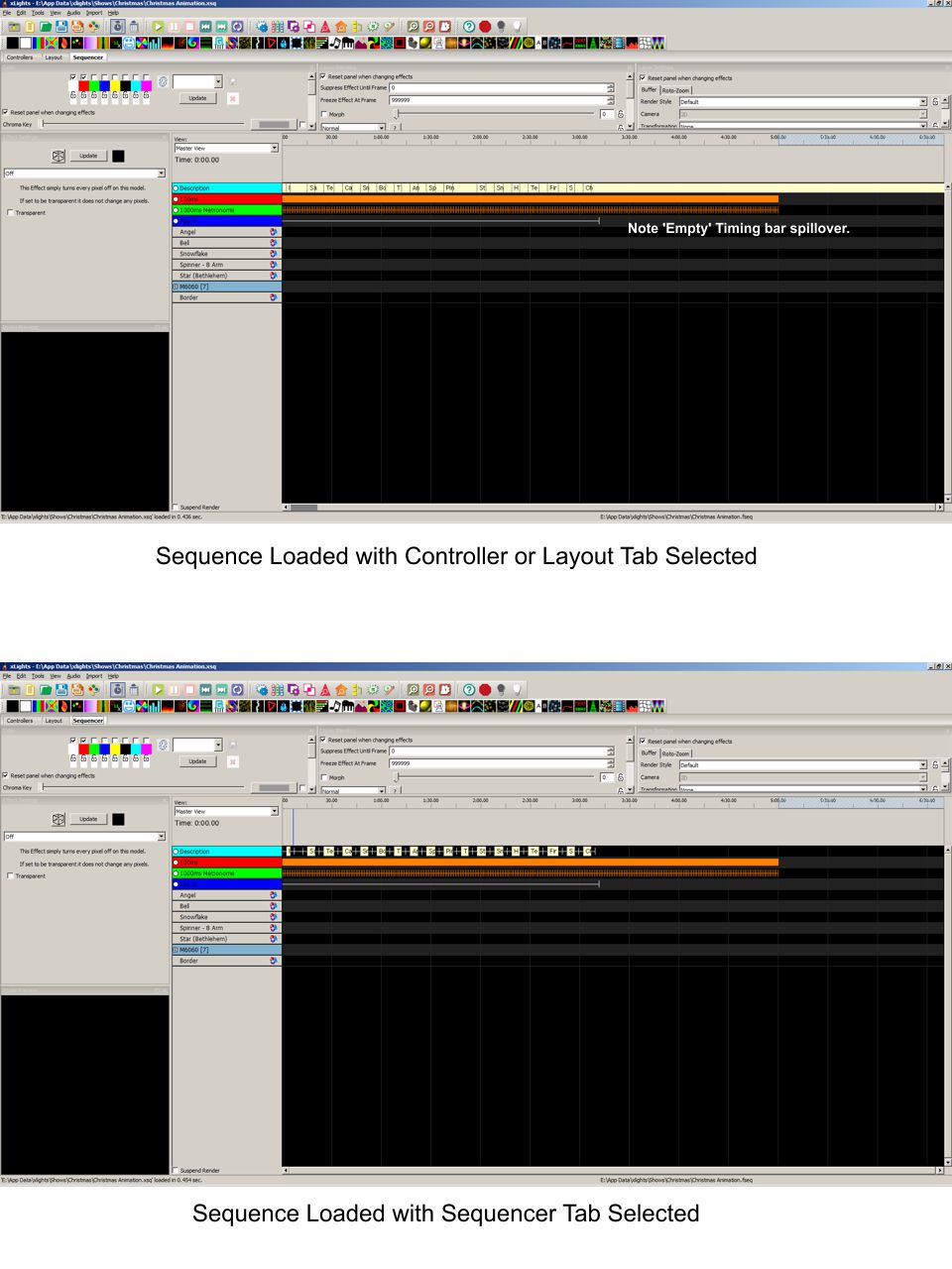 Label corruption in 'Empty' timing track · Issue 2538