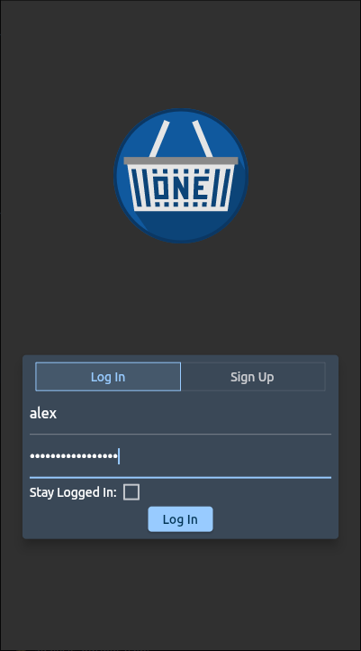 Login Screen