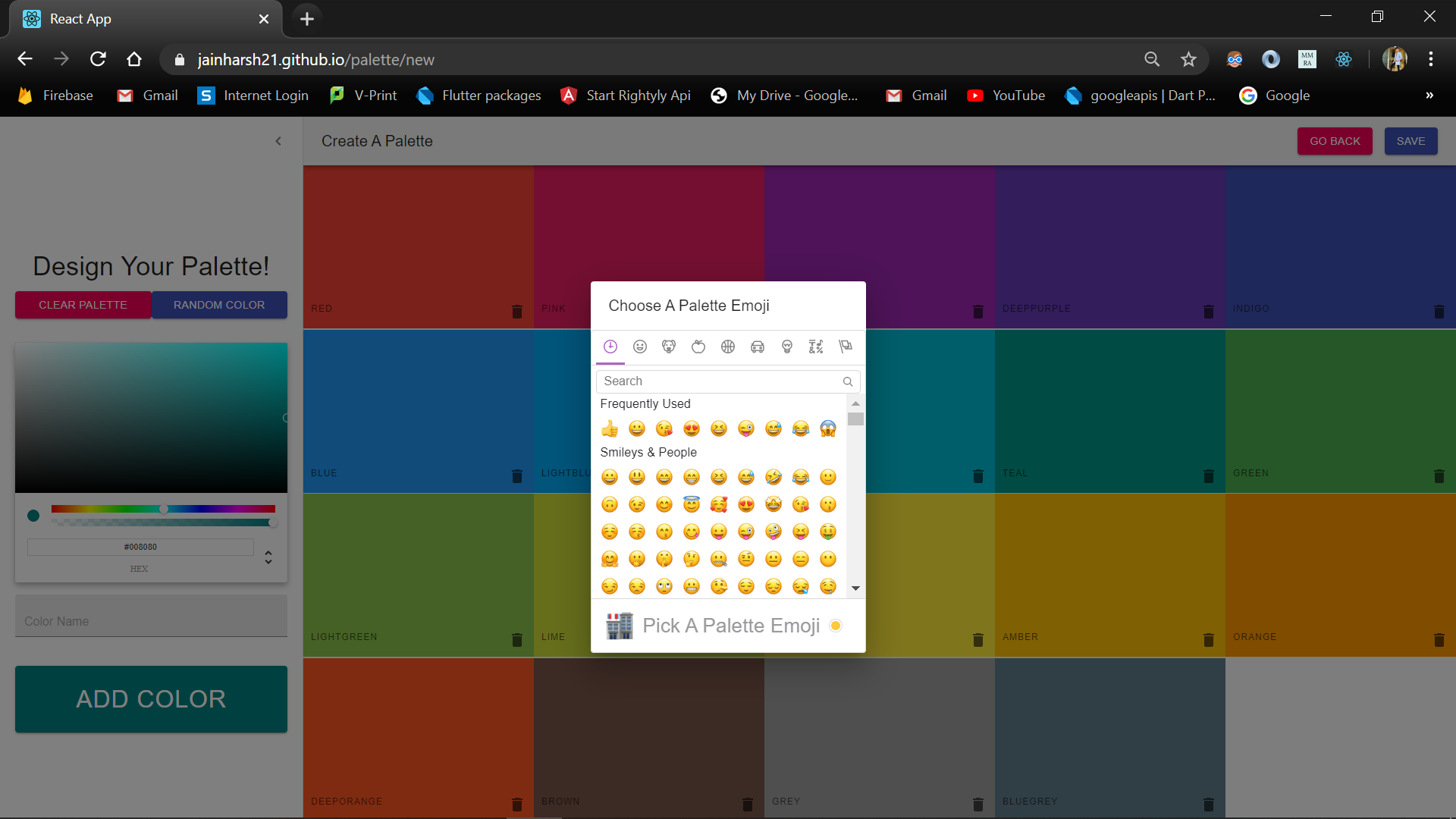GitHub - jainharsh21/Color-Palette: A massive color palette project ...