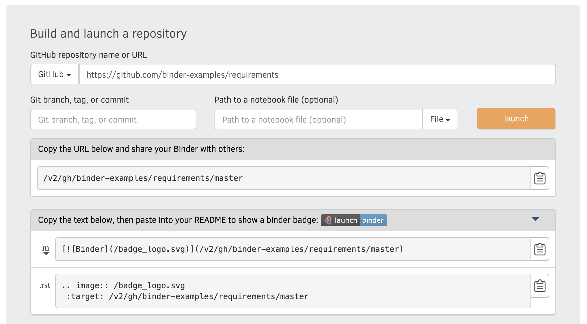 JupyterHub URL not showing up in Binder Badge links · Issue 1034