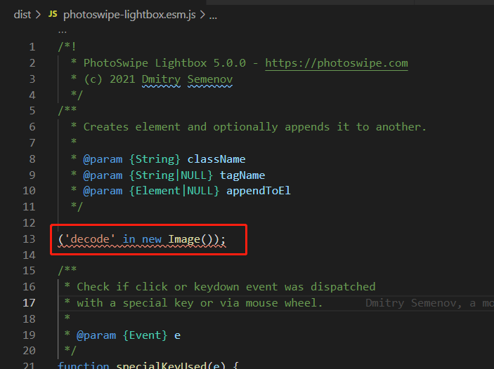 The code after build has errors. · Issue 1754 · dimsemenov/PhotoSwipe · GitHub