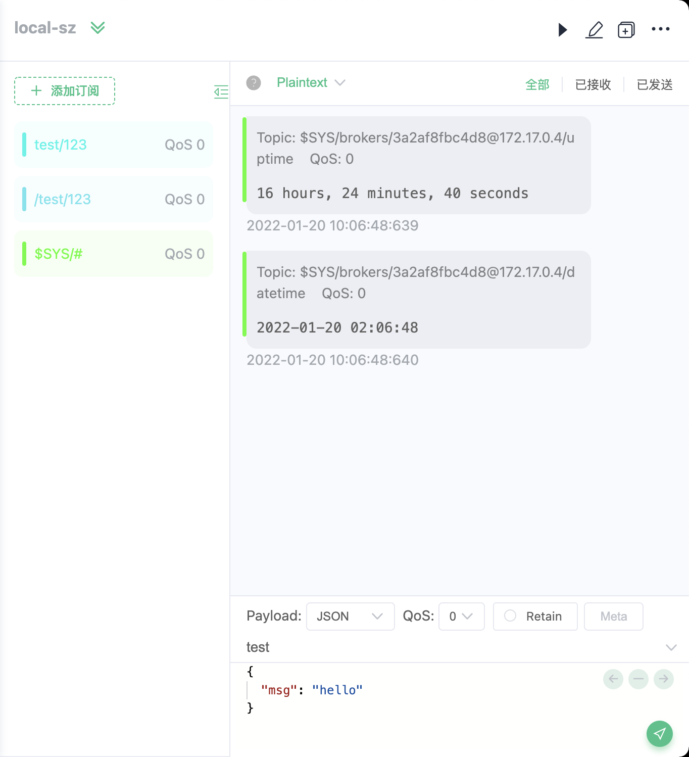 [Bug] topic name display bug · Issue #874 · emqx/MQTTX · GitHub