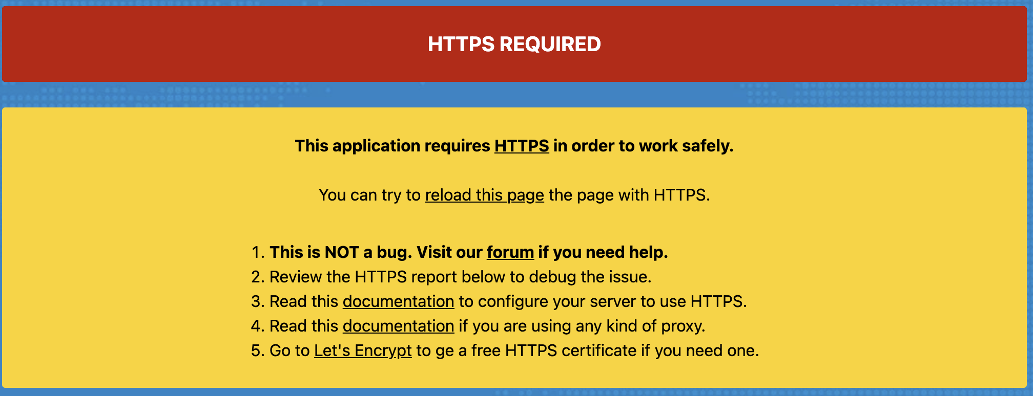 Passwords app believes HTTPS is not configured properly · Issue #1351 ...