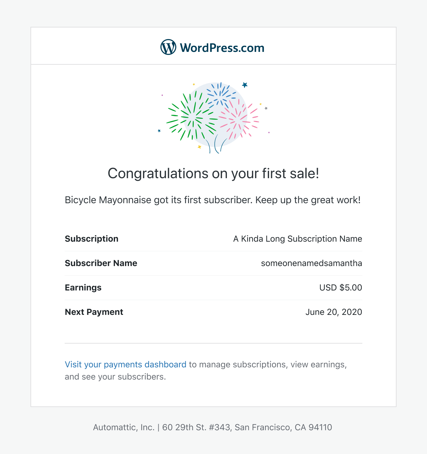 First sale