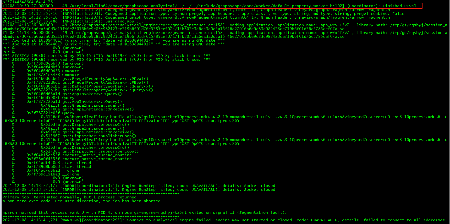 [BUG] 使用 pregel 算法模型时 更改compute 方法后重新 build app 报错。 · Issue #1140 ...
