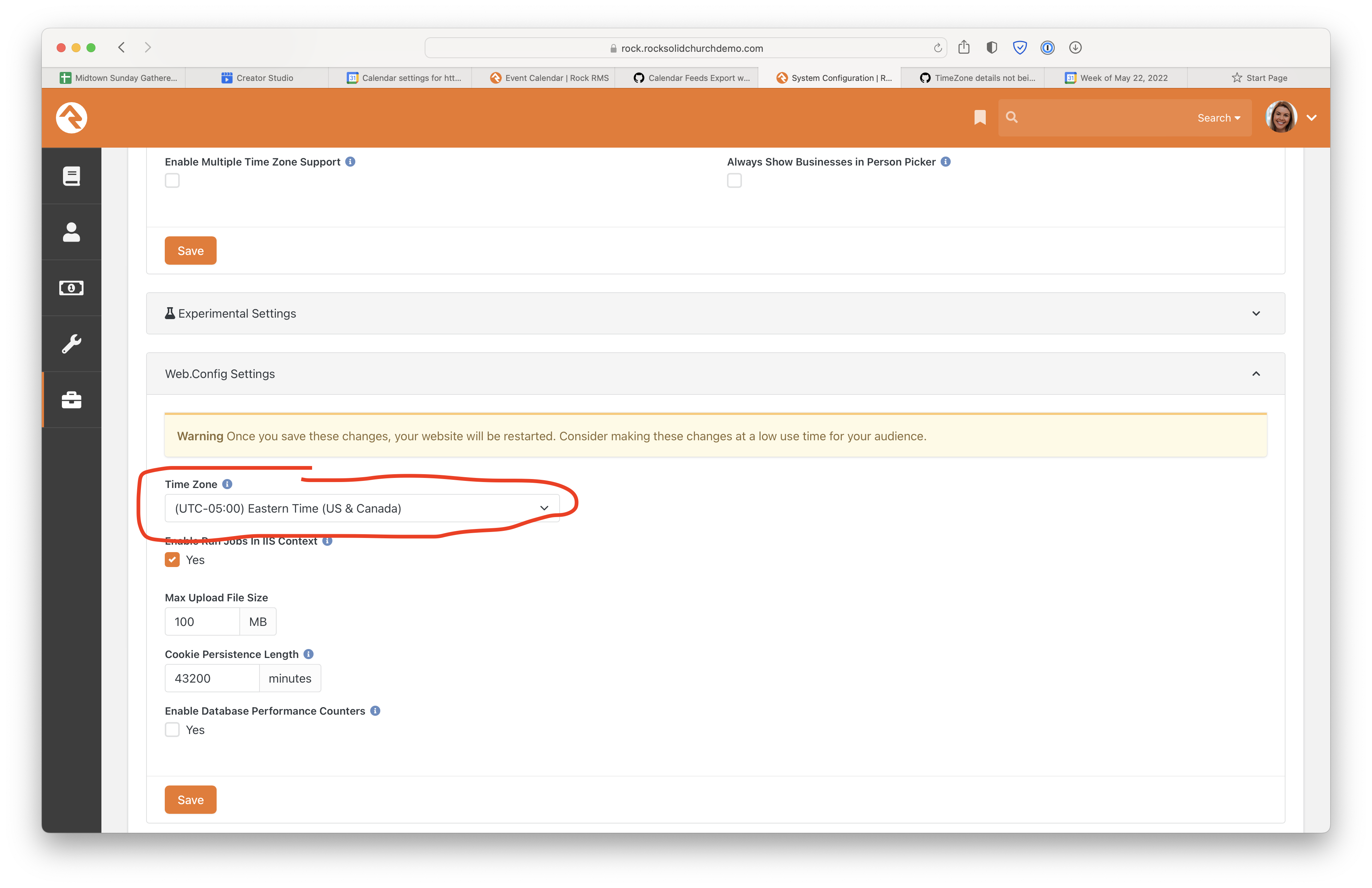 Calendar Feeds Export with Incorrect Time Zones · Issue #5029 ...