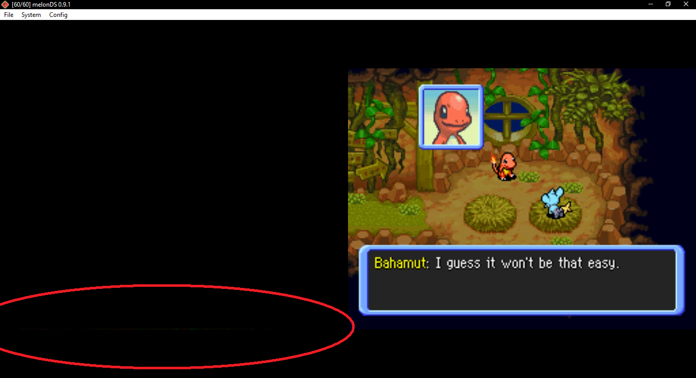 I think that a pixel line is misplaced on the horizontal screen layout · Issue 920 · melonDS