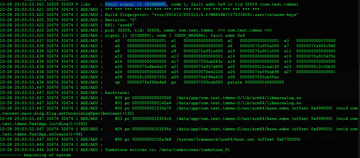 Fatal signal 11 · Issue #879 · Tencent/mars · GitHub