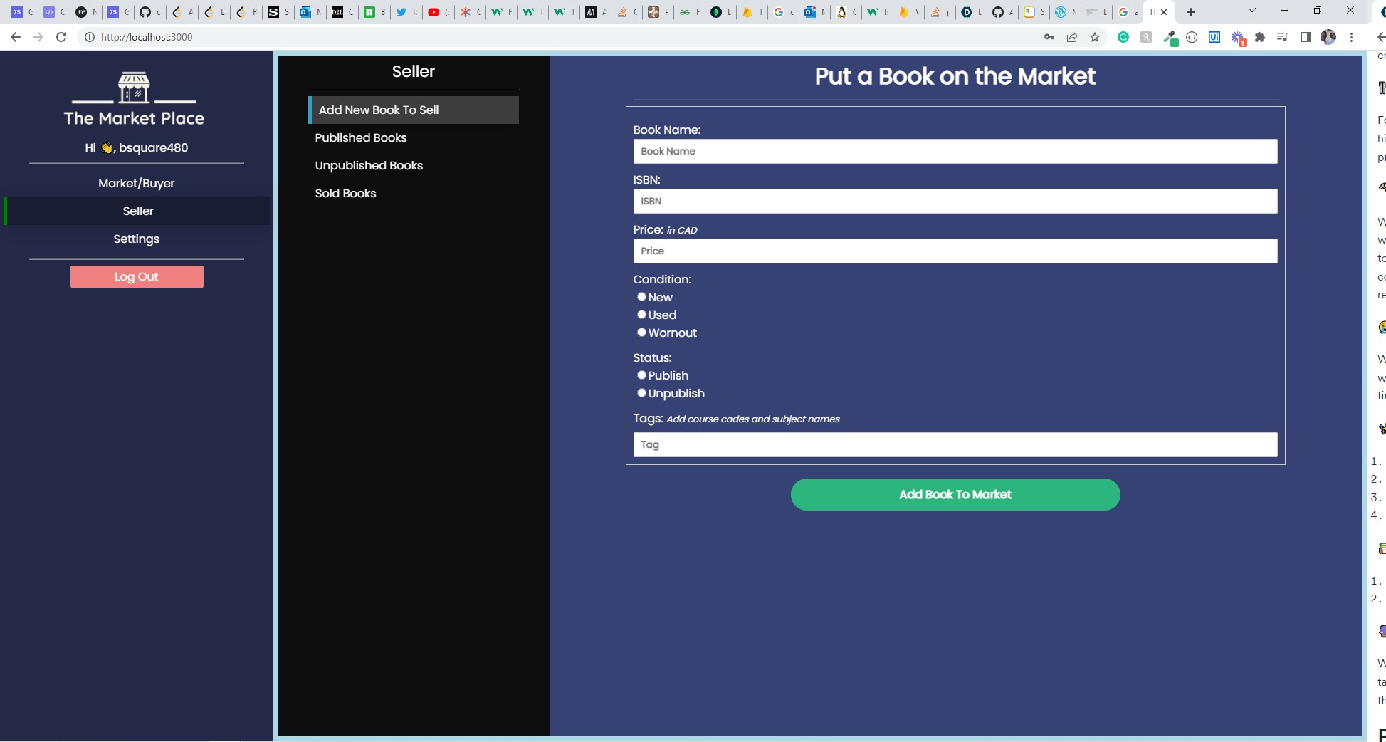 GitHub - AbdulBaseetShabi/TheMarketPlace: A web based application built ...