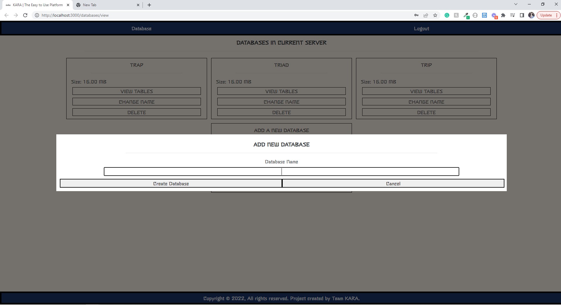 GitHub - AbdulBaseetShabi/KARA: A web-based "Database Management System ...