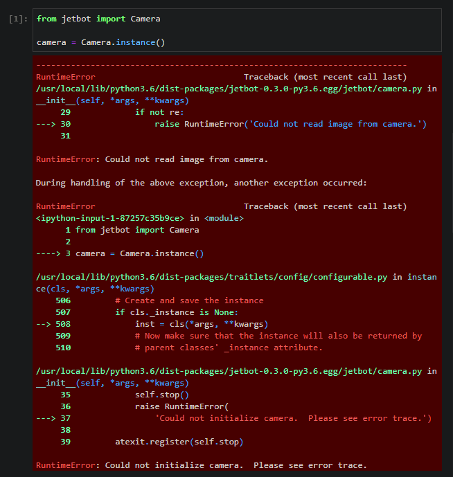 Not connecting to camera · Issue #211 · NVIDIA-AI-IOT/jetbot · GitHub