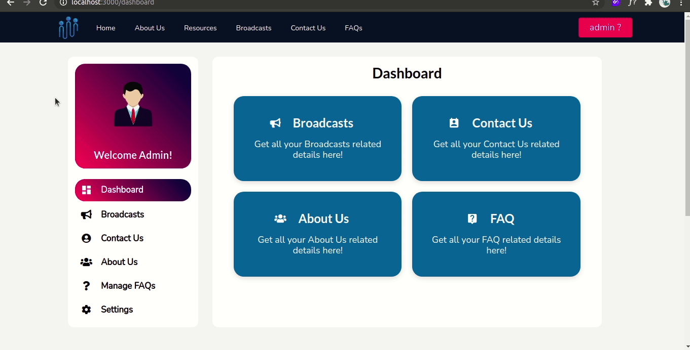 [Bug] Admin FAQ Bug · Issue #421 · HITK-TECH-Community/Community ...