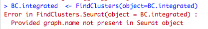 Error when using FindClusters in version3.0 · Issue #939 · satijalab ...