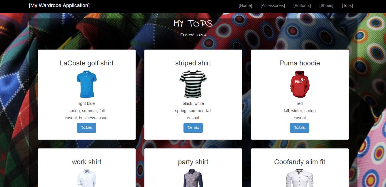 GitHub - reactstl/WardrobeOrganizer: I used MS SQL Server and Visual ...
