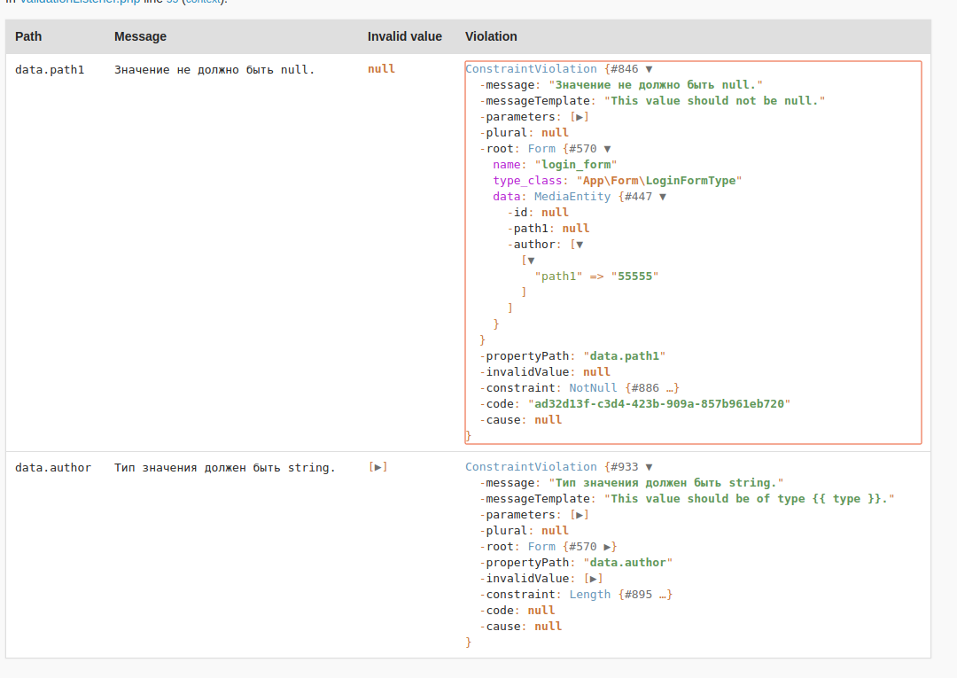 FormType doesn't fill params in subform · Issue #29592 · symfony/symfony ·  GitHub