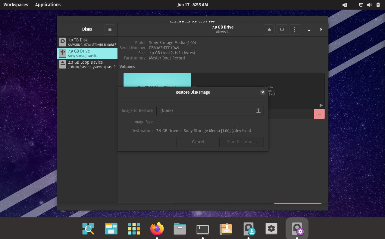 Disks Utility UI freezes when no ISO is listed · Issue 8 · popos