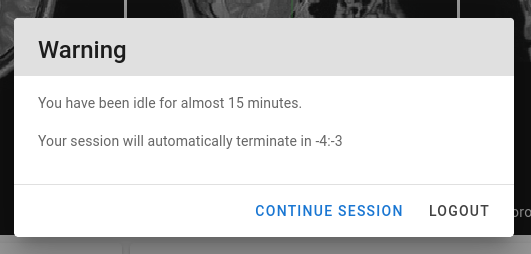 Timeout dialog will continue counting in negatives · Issue #371 ...