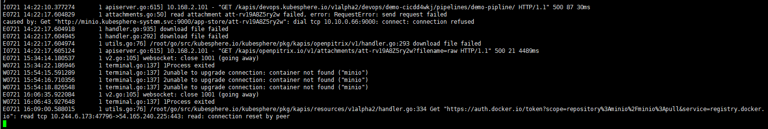 Minio keeps restarting. · Issue #4096 · kubesphere/kubesphere · GitHub