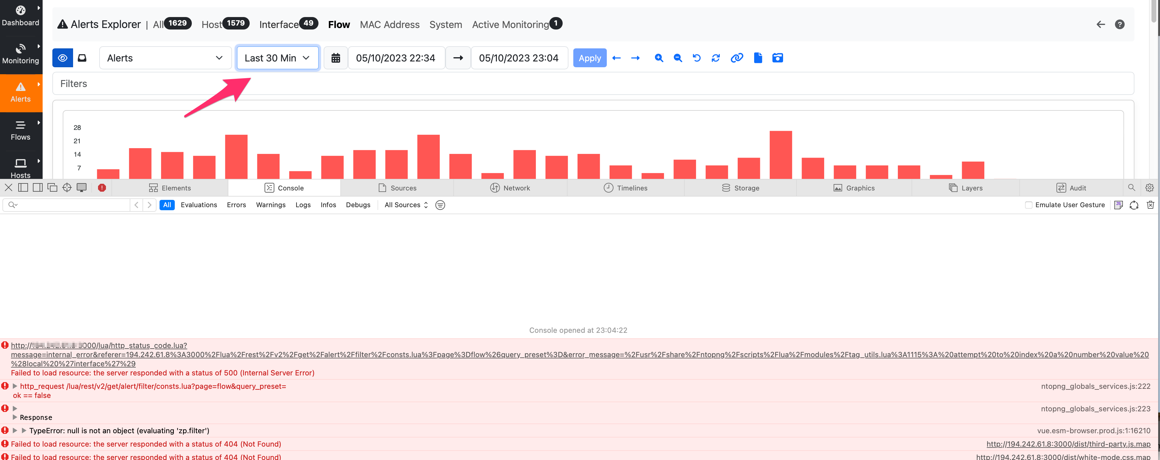 Alerts Broken Time Dropdown Issue 7879 Ntop Ntopng Github