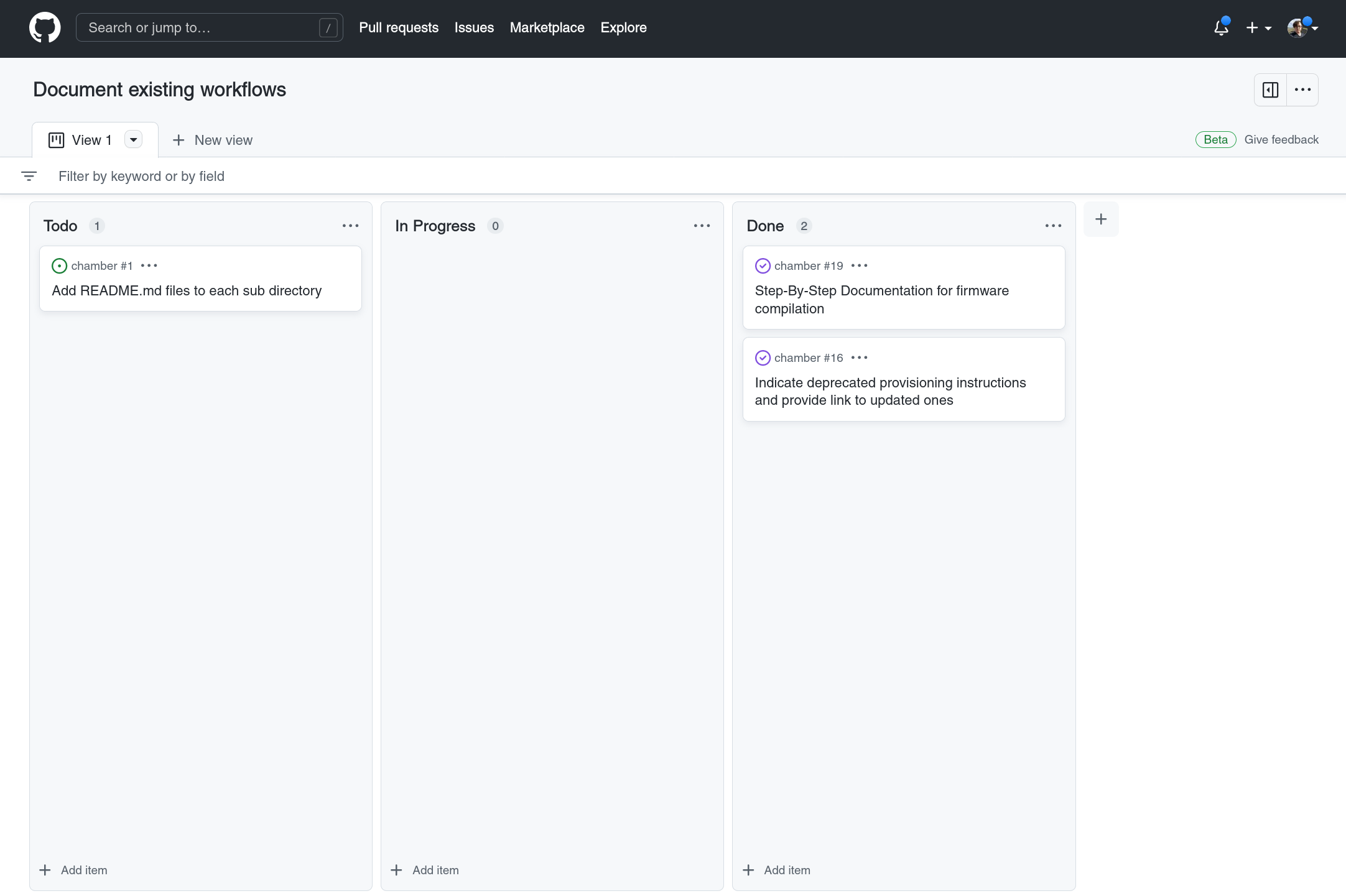 [Projects Beta] Add a way to get to projects from a given project ...