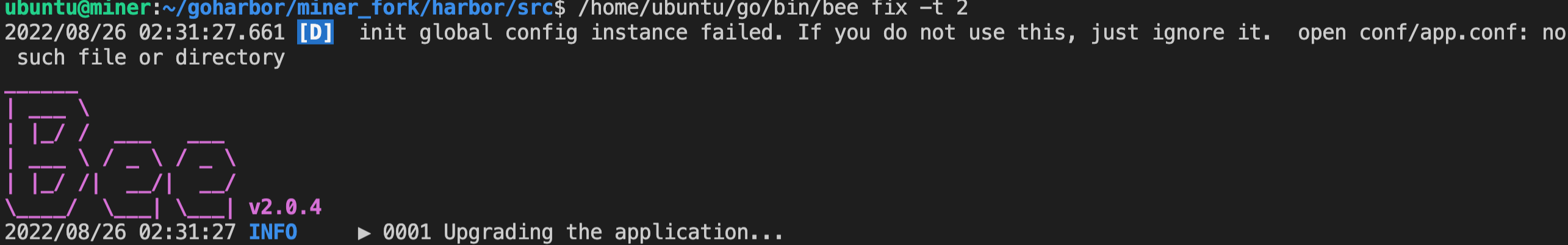 Bump up beego to 2.x · Issue #16762 · goharbor/harbor · GitHub