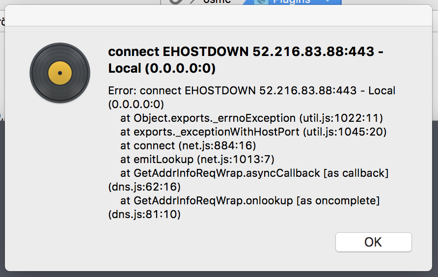 EHOSTDOWN error on startup when no internet connection · Issue #1645 ...