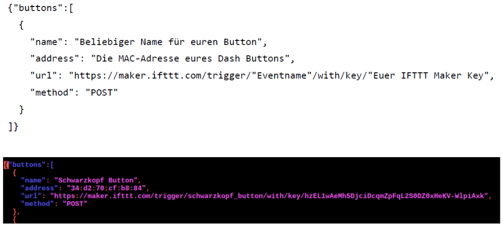 Anpassung der Config-Datei