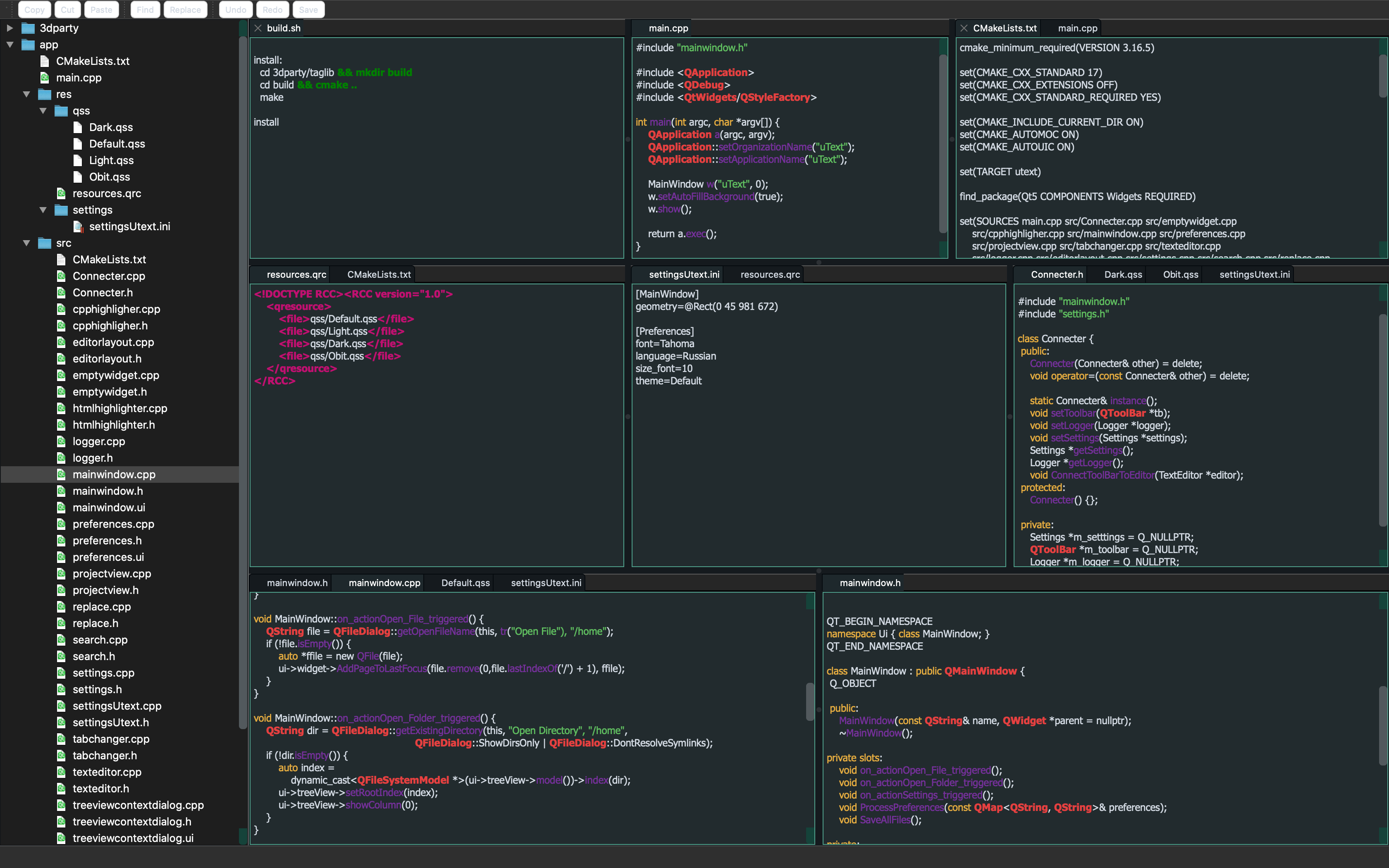 GitHub - MansTomb/utext: Our own text editor created with QT · GitHub
