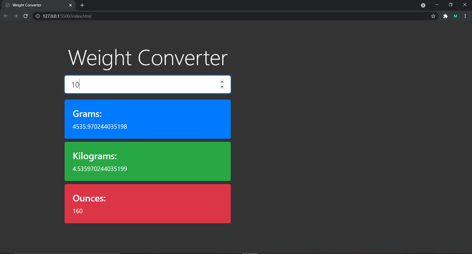 GitHub - metinsinik/weight-converter
