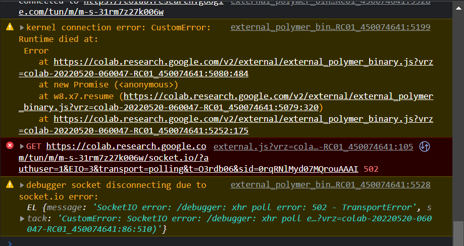 Colab Runtime disconnecting within 30 seconds of running a cell · Issue ...