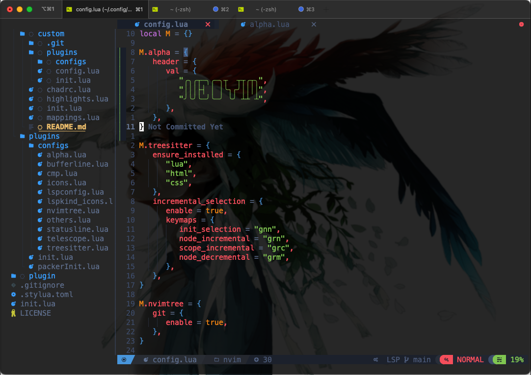 transparency mode bufferline bg not transparency · Issue #894 · NvChad ...