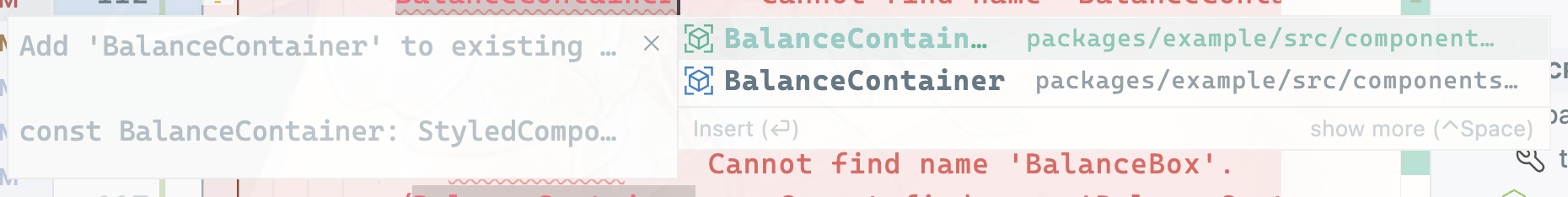 quick import path is too long, display information can not compare the ...