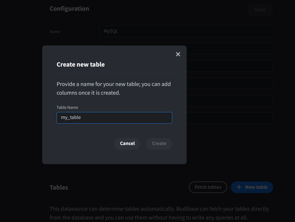 External mysql connection cannot create table unless you fetch all
