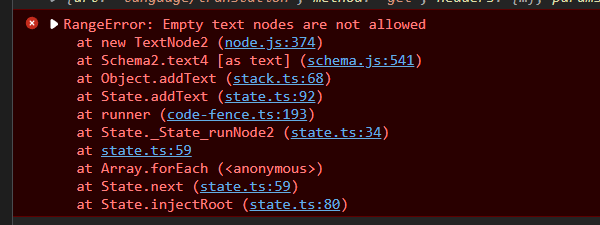 [Bug] Empty text nodes are not allowed · Issue #203 · Milkdown/milkdown ...