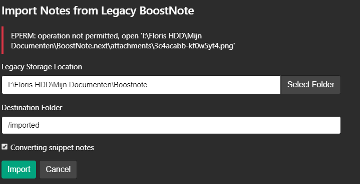 Boostnote Next Import Aus Legacy Boostnote Fehlgeschlagen Bleepcoder Com