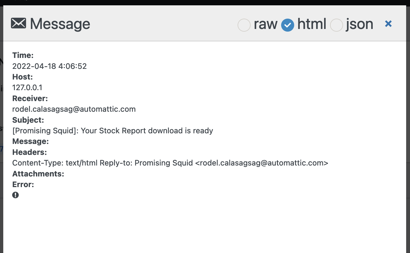 [WC 6.5 beta] Categories, Stock, and Revenue report emails are either ...