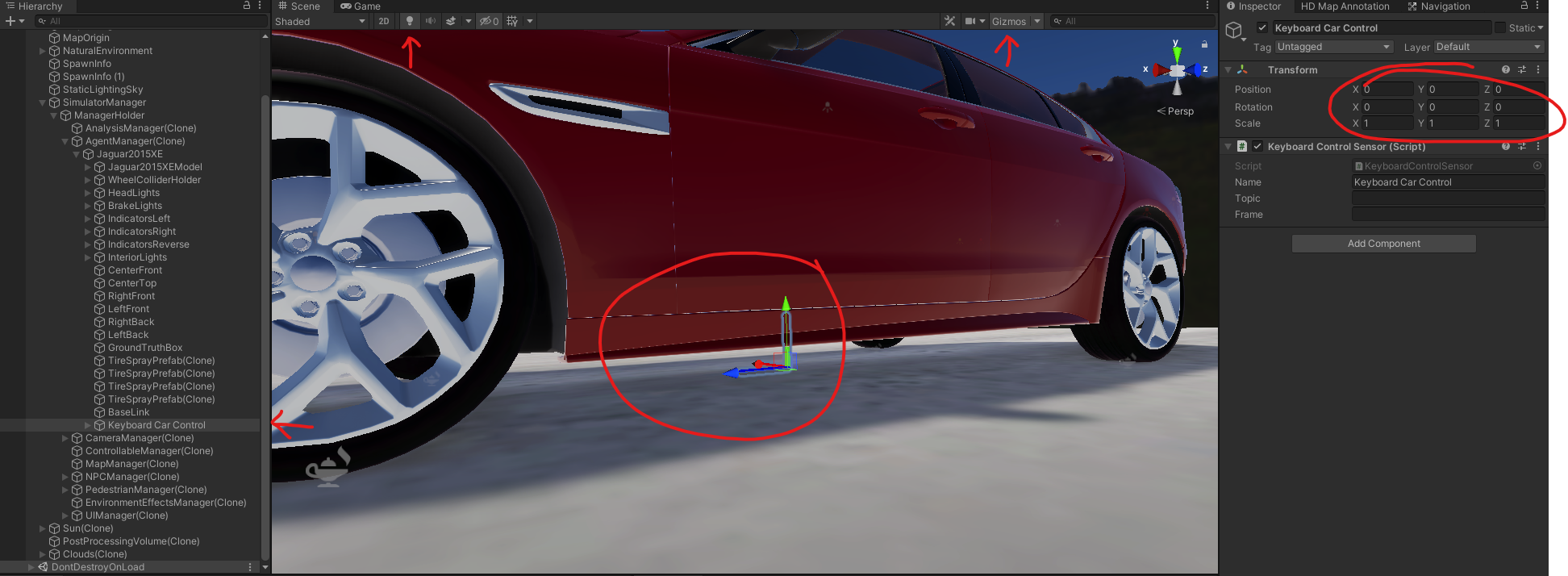 Relative to which position of the car are the sensors located · Issue ...